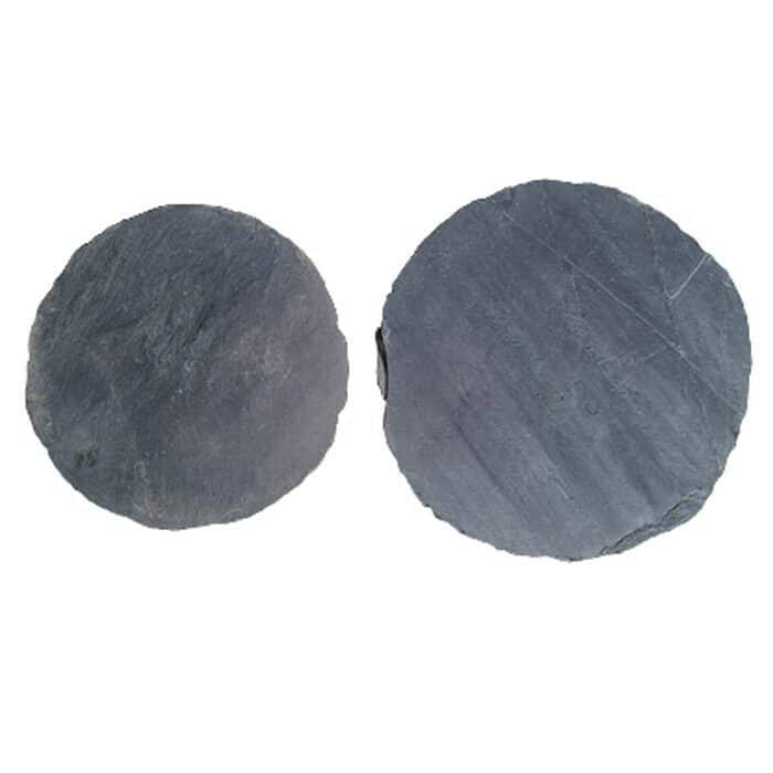 black slate round stepper
