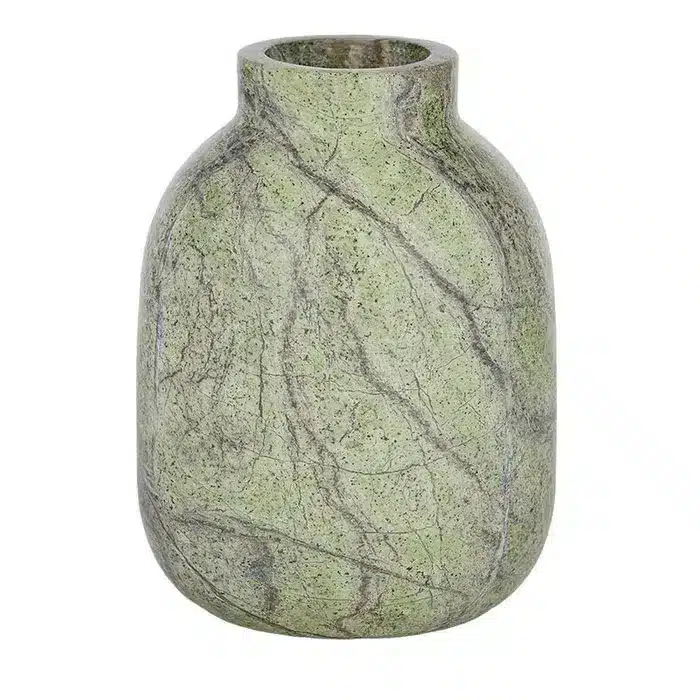 Forest Green Marble Vase Large