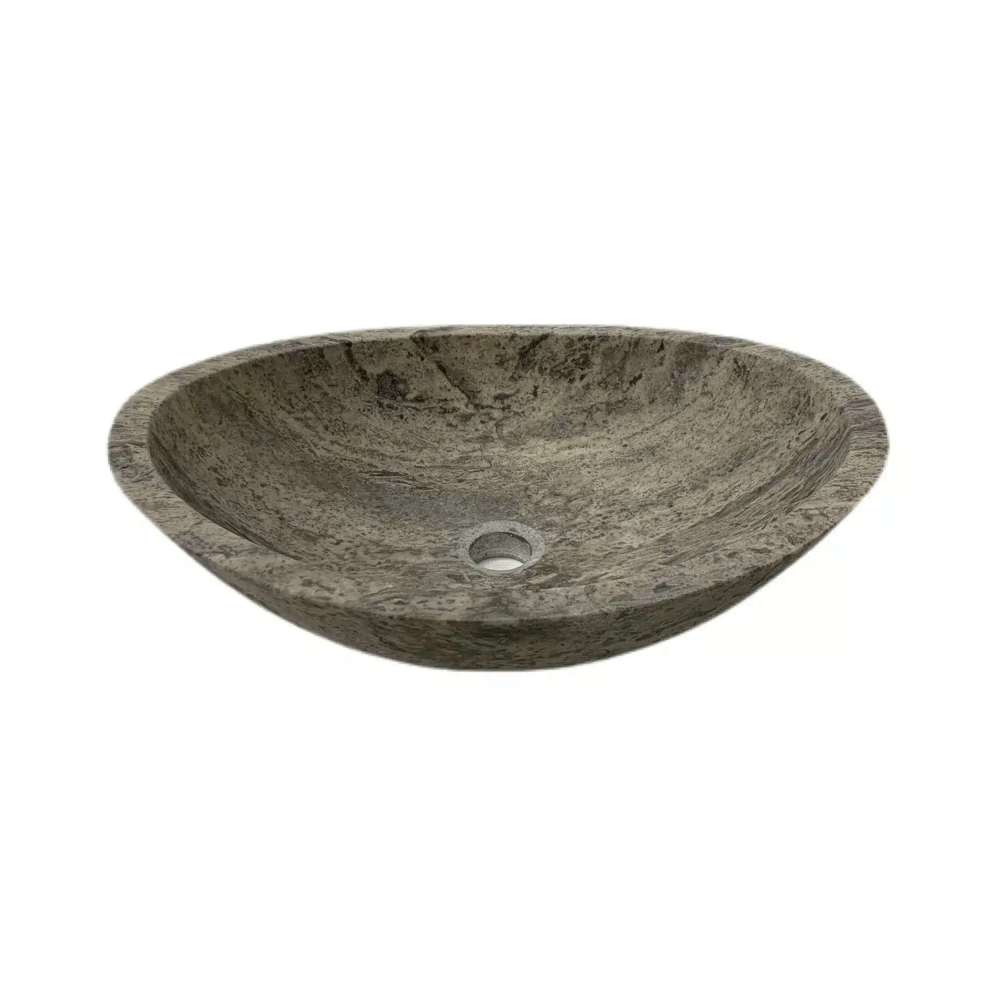 novoli silver travertine basin 530x400x150mm