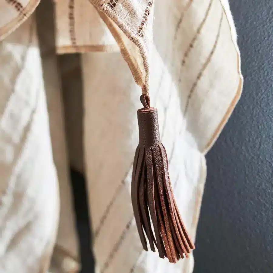 Rock Pool Linen Throw Natural/Organic Stripe