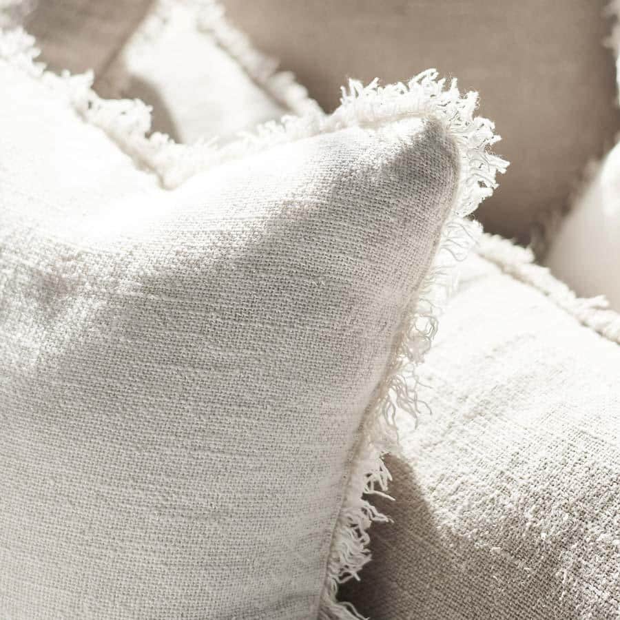 Bedouin Linen Cushion Ivory