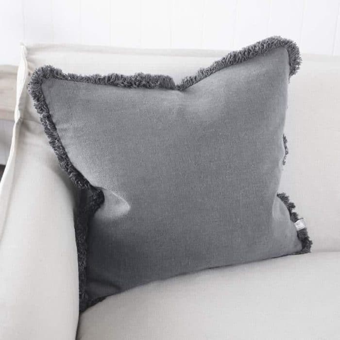 Luca boho fringeslate cushion