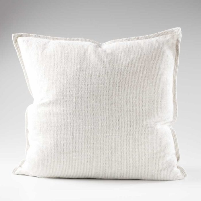 Eadie Lifestyle Myra Cushion Natural w/White Stripe 60x60