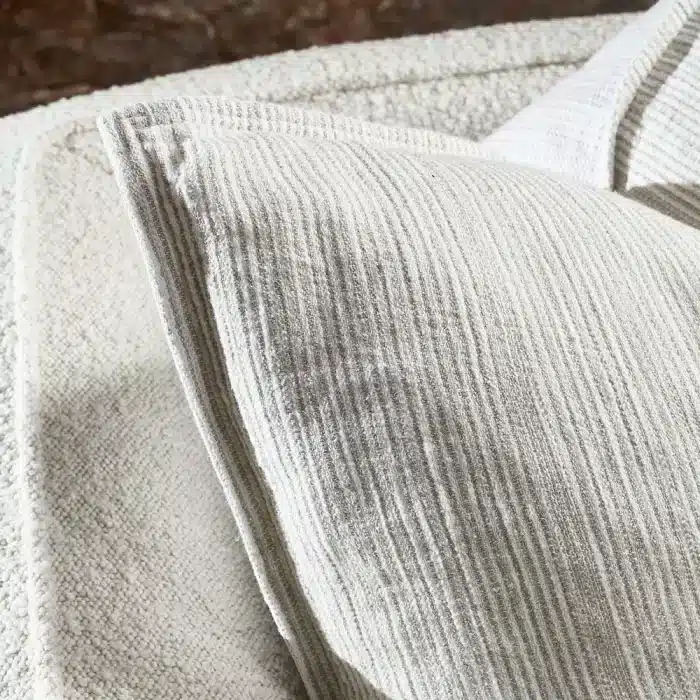 Eadie Lifestyle Myra Cushion Natural w/White Stripe