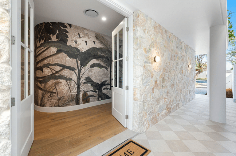 Random Wall In House Rosebery Loose Random Wall Cladding - Natural Stone by SD&CO