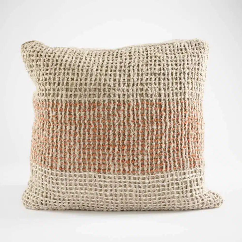 Eadie Lifestyle Granita Linen Cushion Rust