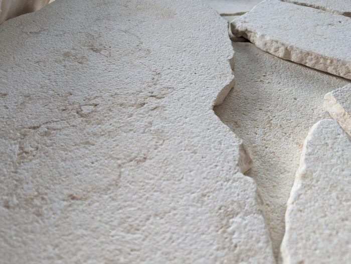 Crema Novelda Sandblasted & Tumbled Limestone Random Crazy Paving - Image 4