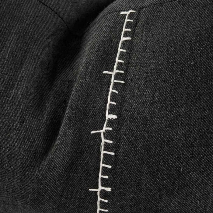 Ella Linen Cushion - Black/White - Image 7