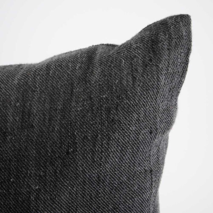 Ella Linen Cushion - Black/White - Image 6