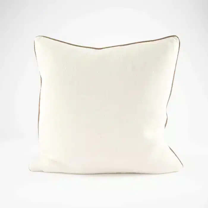 Muse Linen Cushion - Off White - Image 4