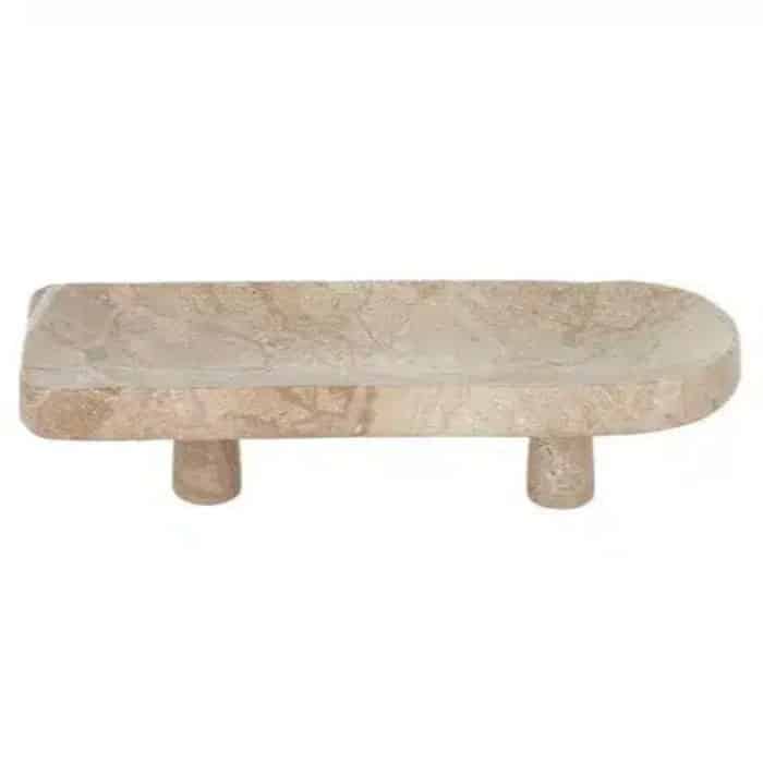 Chiara Marble Footed Platter