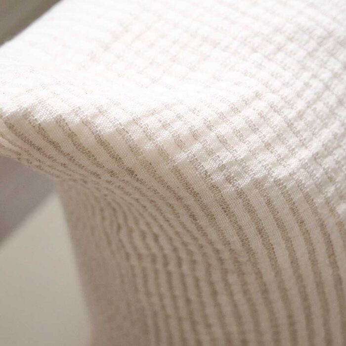 Marina Long Lumbar Cushion - Off White/Natural Stripe - Image 5