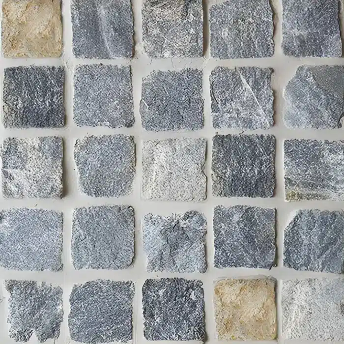 Blue Carbon Quartz Cobblestone Product by Stone Design & Co