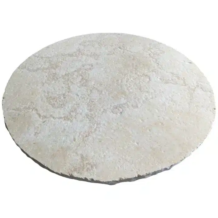 Crema Novelda Brushed & Tumbled Organic Steppers by Stone Design & Co