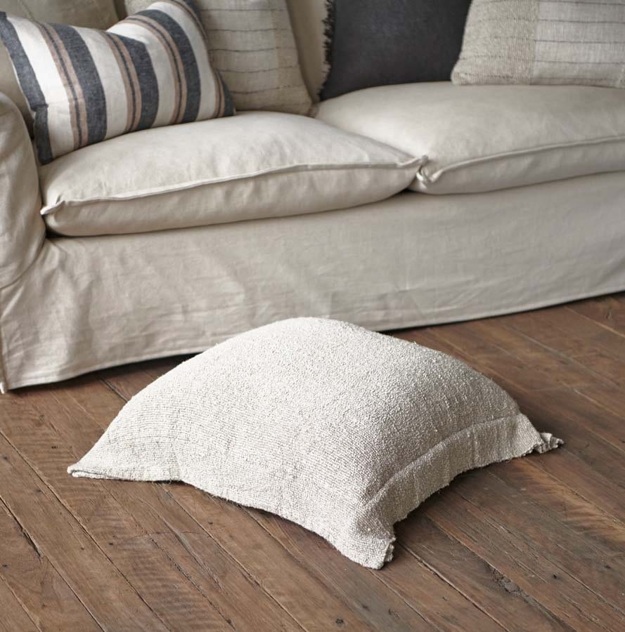 Oskar Linen Floor Cushion - Image 4
