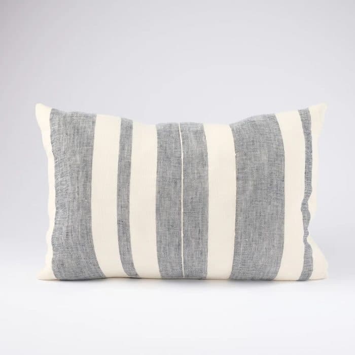 Lido Cushion - Off White/ Navy - Image 2