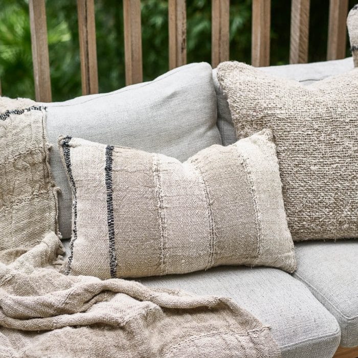 Retreat Cushion - Natural/ Ivory/ Black - Image 3