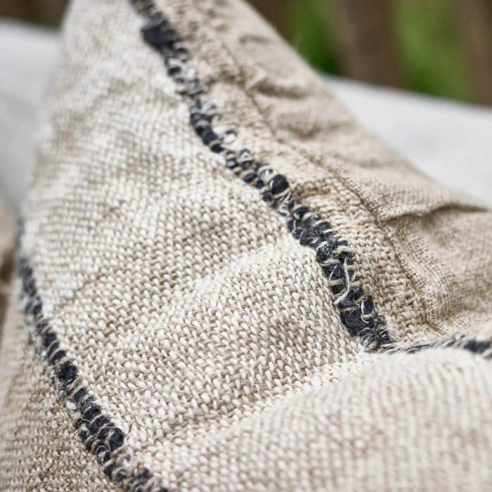 Retreat Cushion - Natural/ Ivory/ Black - Image 4
