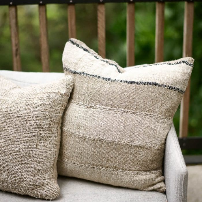 Retreat Cushion - Natural/ Ivory/ Black - Image 5
