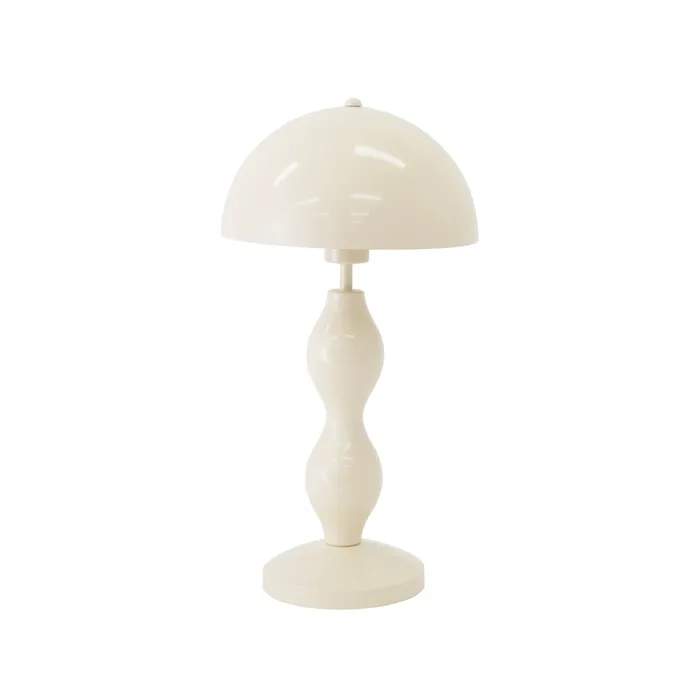 Lucca White metal table lamp