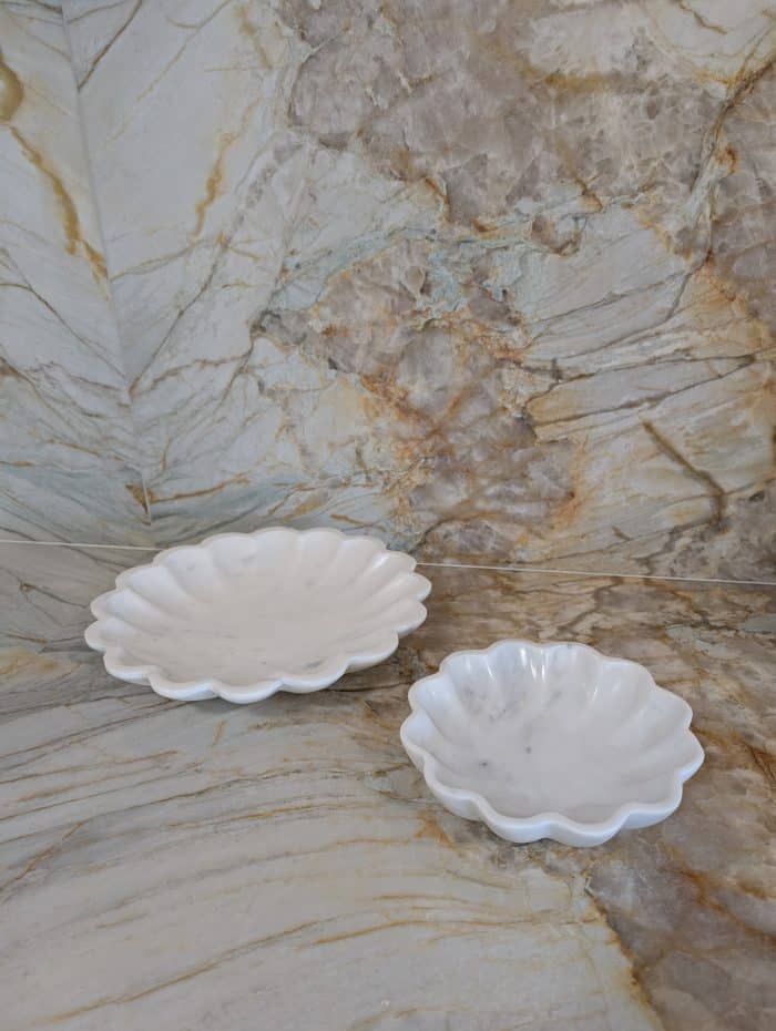 Flor Marble Bowl Medium - White - Image 5