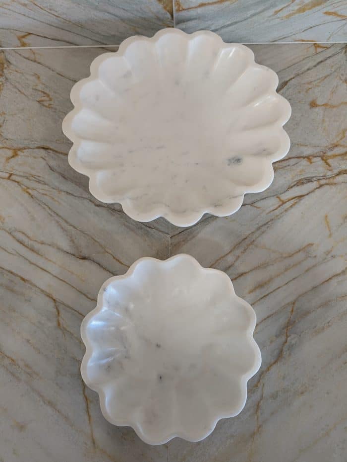 Flor Marble Bowl Medium - White - Image 6