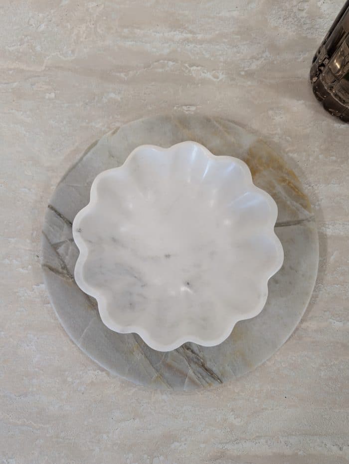 Flor Marble Bowl Medium - White - Image 4
