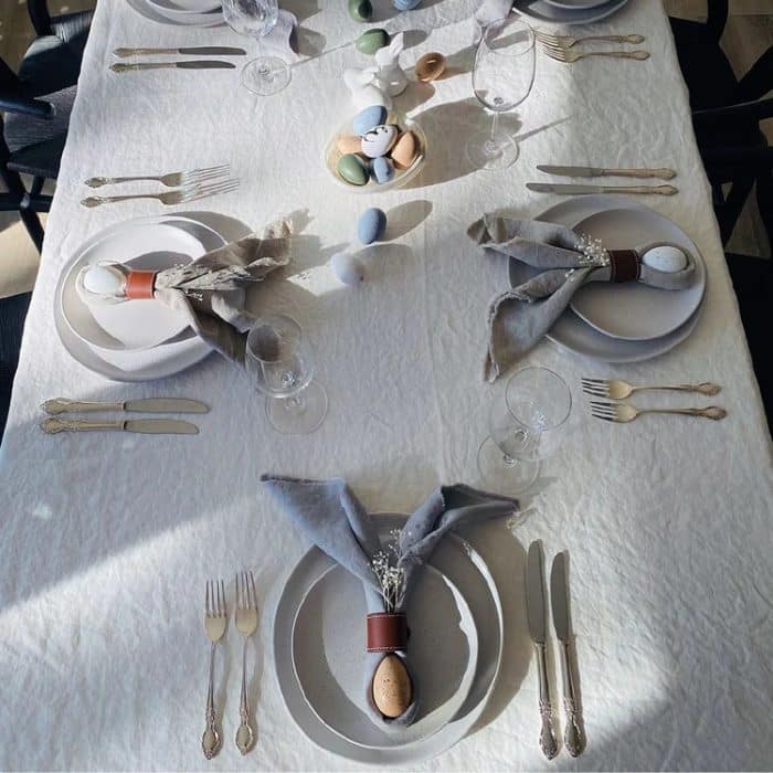 Linen Tablecloth - Off White - Image 3
