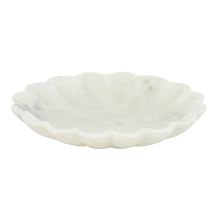 white flor marble bowl