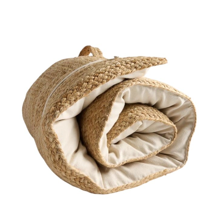 La Plage beach mat jute and natural