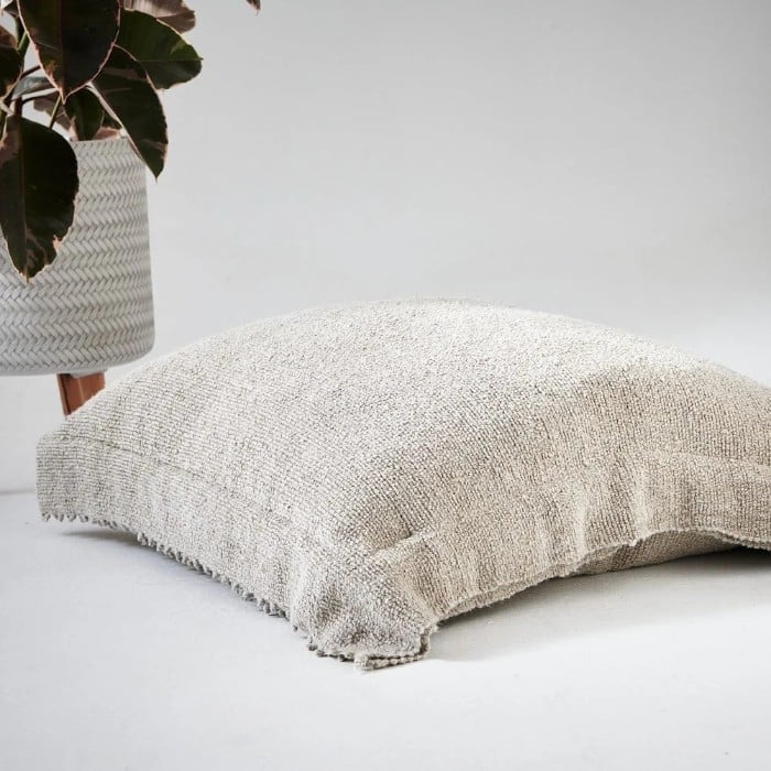 natural linen floor chushion