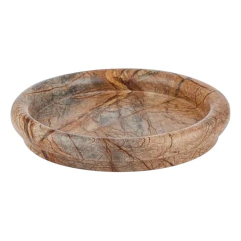 Brown solano marble bowl with veining