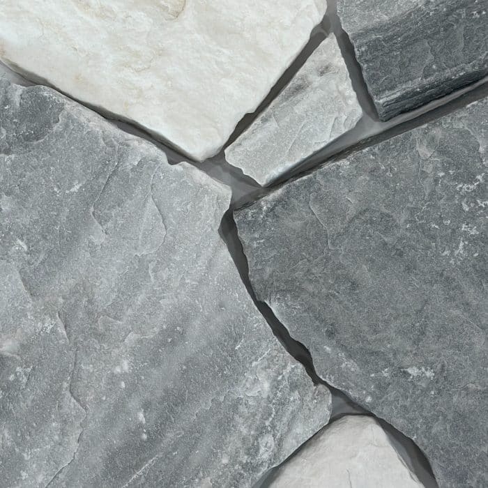 Grey variated stone wall cladding