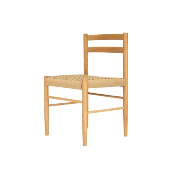 Warm american oak dining chair