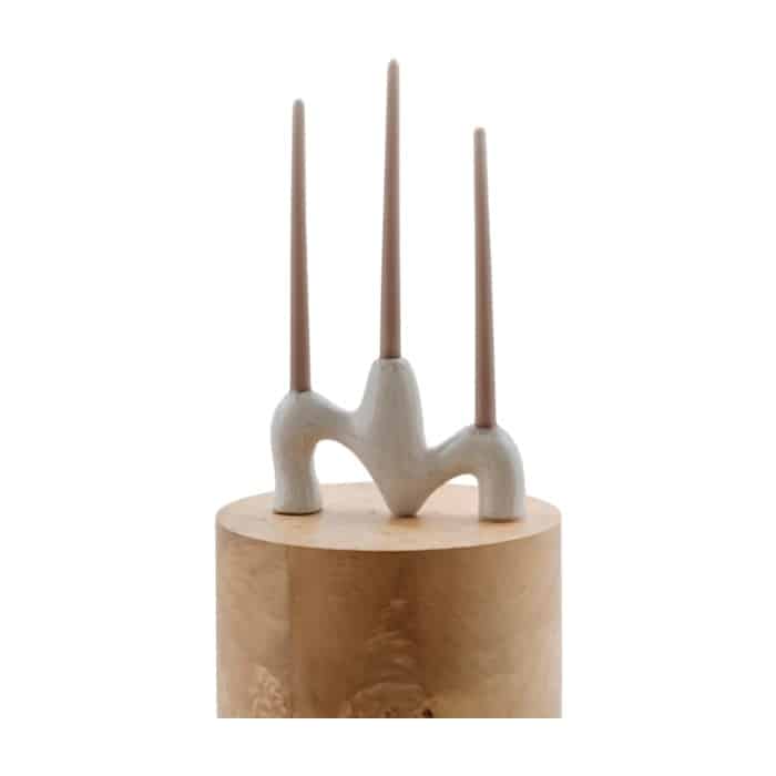 Wavy candle holder