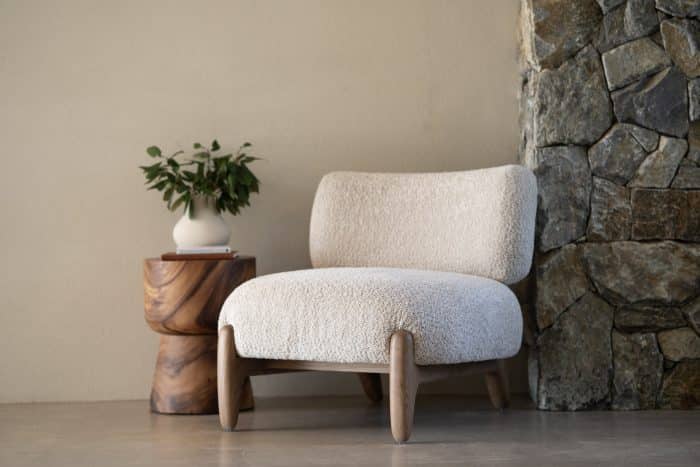 Cora Occasional Chair – Natural on Caramel Frame - Image 5