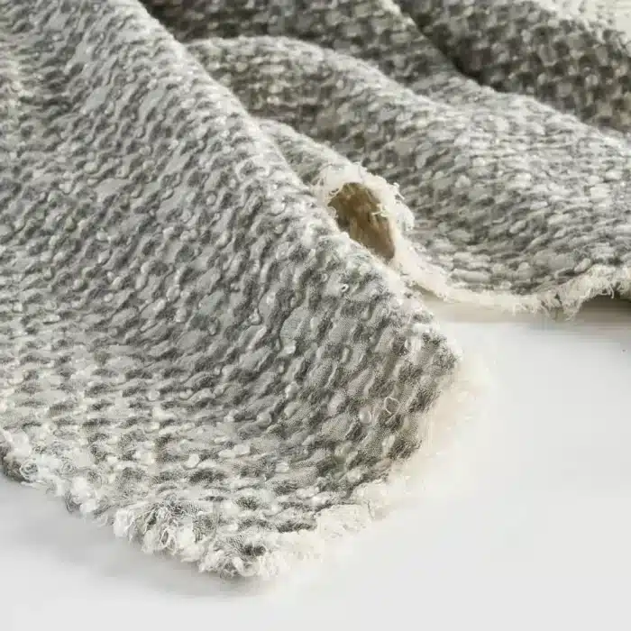 Angler Reversible Throw - Soft Blue/Off White - Image 4