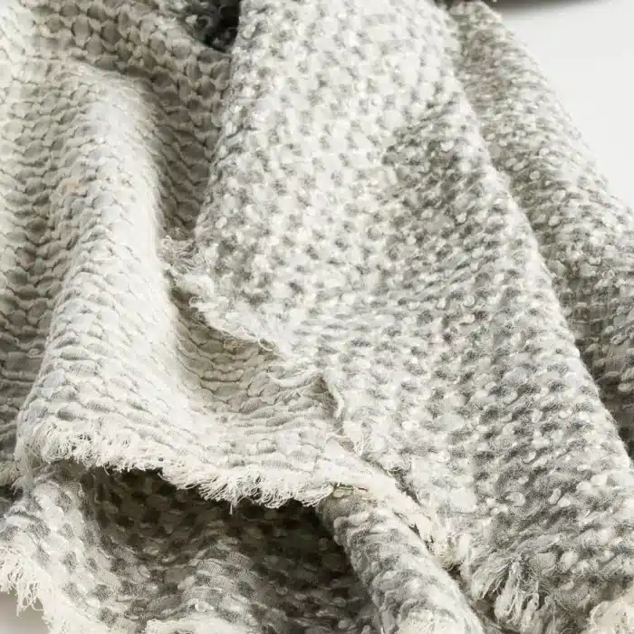 Angler Reversible Throw - Soft Blue/Off White - Image 2