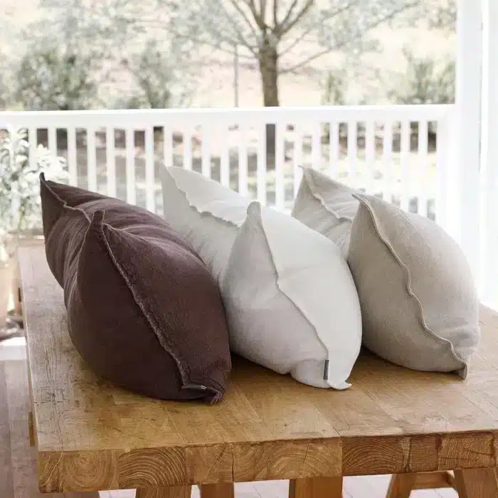 Luca® Linen Long Lumbar Cushion - Off White - Image 4