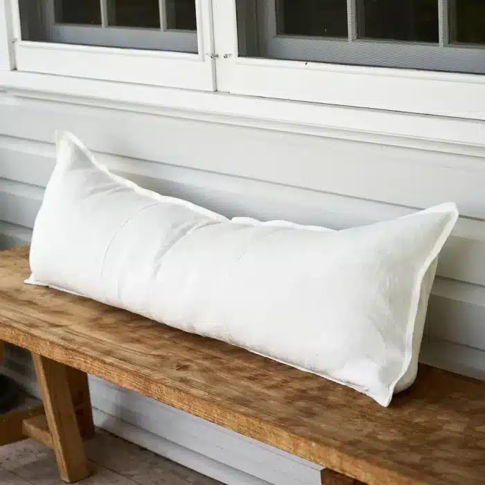 Luca® Linen Long Lumbar Cushion - Off White - Image 3