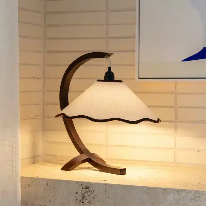 Kira Table Lamp - Walnut - Image 3