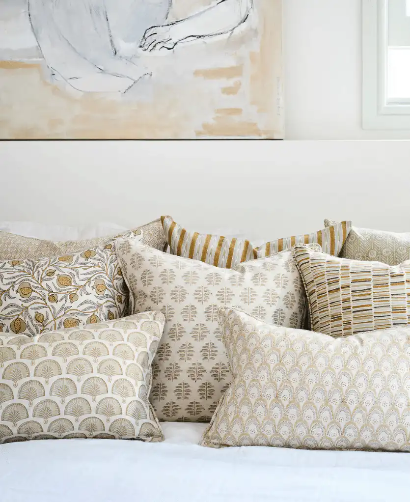 Nori Linen Cushion - Elm - Image 3